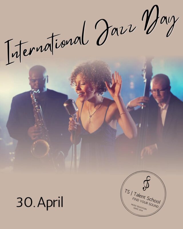 🎷✨ INTERNATIONAL JAZZ DAY – FEEL THE GROOVE!

Heute feiern wir die Freiheit, Kreativität und den einzigartigen Vibe von Jazz 🎶

Jazz ist mehr als Musik – es ist Gefühl, Ausdruck und pure Improvisation 💫

Du willst selbst eintauchen in diese Welt aus Rhythmus & Soul?

🔥 Das bieten wir dir:
• Instrumentalunterricht (z. B. Posaune, Klavier, Kontrabass & mehr)
• Gesangsunterricht mit Fokus auf Jazz & Improvisation

🎵 Lerne, deinen eigenen Sound zu finden und Musik im Moment entstehen zu lassen

💥 Egal ob Einsteiger oder Fortgeschritten – Jazz lebt von deiner Persönlichkeit!

👉 Starte jetzt und entdecke den Jazz in dir
📩 ts-talentschool.com/probestunde

#internationaljazzday #jazz #improvisation #livemusic #musikschule #musiklernen #groove #jazzvibes  #tstalentschool #dresden #findyoursound