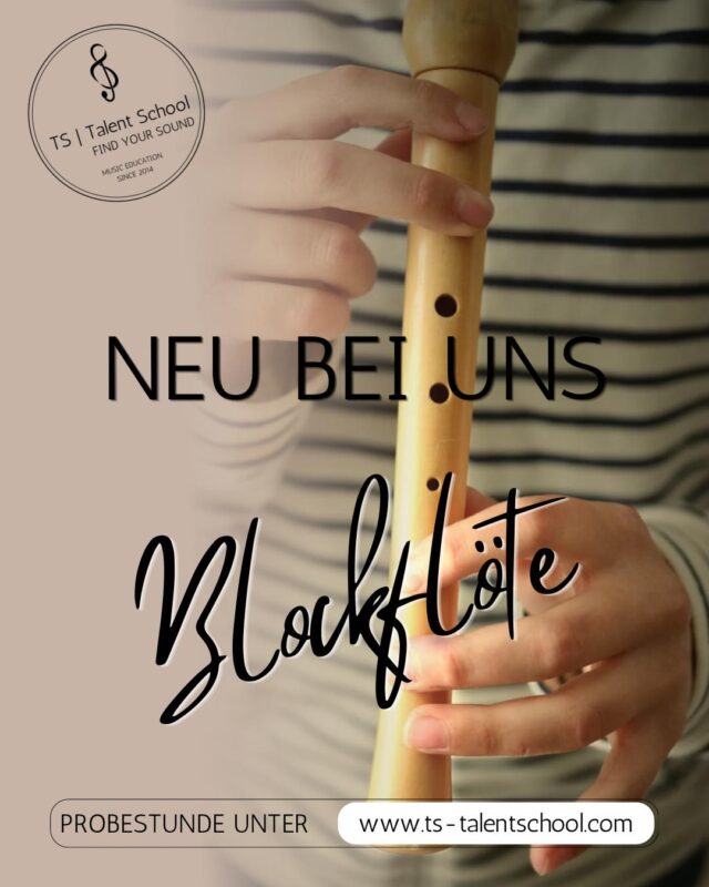 🎶✨ NEU BEI UNS: BLOCKFLÖTENUNTERRICHT! ✨🎶

Klein, vielseitig und ein toller Einstieg in die Welt der Musik! 🪈💛

Du möchtest dein erstes Instrument lernen? Oder hast du früher Blockflöte gespielt und möchtest wieder anfangen? Dann bist du bei uns genau richtig!

🎵 Im Unterricht lernst du:
• spielerisch die Grundlagen der Musik
• Noten lesen & Rhythmen verstehen
• deine Lieblingsmelodien zu spielen
• Schritt für Schritt sicherer zu werden

Und das Wichtigste: Musik soll Spaß machen! 🙌

👧🧑👩 Für Kinder, Jugendliche & Erwachsene – egal, ob Anfänger:in oder Wiedereinsteiger:in.

👉 Jetzt unverbindliche Probestunde vereinbaren!
📩 Schreib uns eine DM oder klick auf den Link in unserer Bio.

🪈 Vielleicht ist die Blockflöte dein Einstieg in eine ganz neue musikalische Welt!

#blockflöte #blockflötenunterricht #flöte #musikschule #instrumentlernen #musikunterricht #musikinstrument #anfängerinstrument #musikmachtspaß #dresden #musikindresden #dresdenkultur #tstalentschool #findyoursound